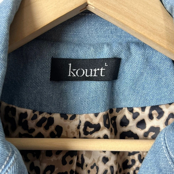 Kourt • Denim Blazer Leopard Lined - Picture 6 of 11